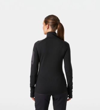 Helly Hansen Črna termo jakna Lifa Merino