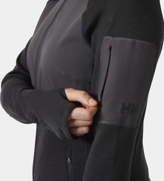 Helly Hansen Črna termo jakna Lifa Merino