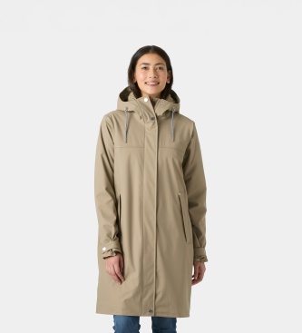 Helly Hansen Vadderad regnjacka Moss beige