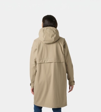Helly Hansen Vadderad regnjacka Moss beige