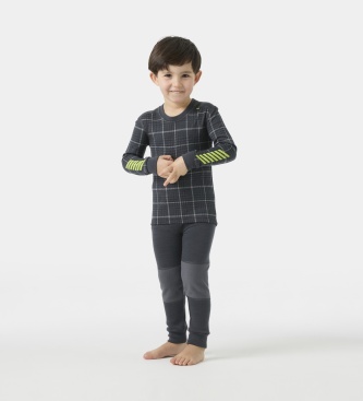 Helly Hansen Szary termiczny komplet Graphic Lifa Merino