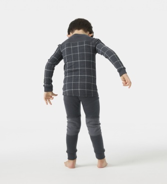 Helly Hansen Szary termiczny komplet Graphic Lifa Merino