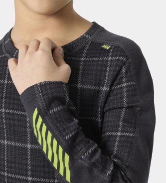 Helly Hansen Completo termico Graphic Lifa Merino grigio