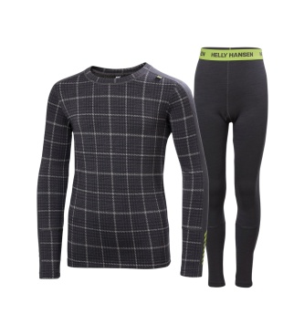 Helly Hansen Completo termico Graphic Lifa Merino grigio