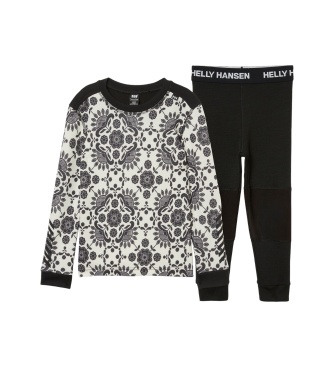 Helly Hansen Completo termico Graphic Lifa Merino nero