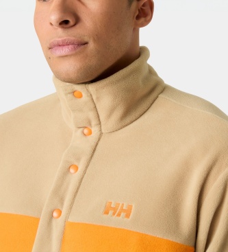 Helly Hansen Fleece-Jacke mit Knöpfen Daybreaker Hugg beige