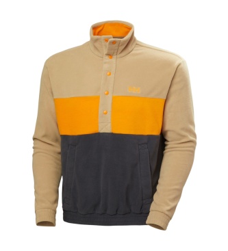Helly Hansen Fleece-Jacke mit Knöpfen Daybreaker Hugg beige