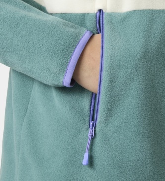 Helly Hansen Daybreaker Hugg lilla fleecetrøje med knapper