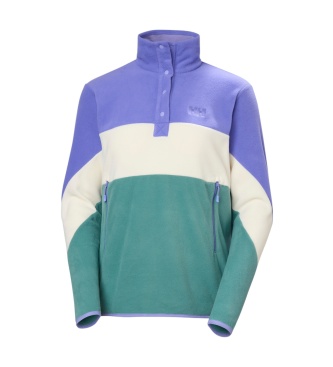 Helly Hansen Daybreaker Hugg lilla fleecetrøje med knapper