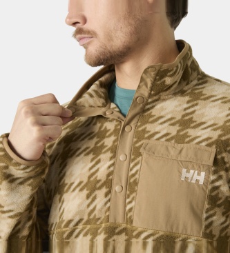 Helly Hansen Maridalen Printed fleece jacket beige