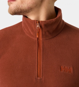Helly Hansen Forro polar meio zíper Daybreaker marrom