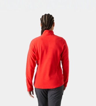 Helly Hansen Polar flis z delno zadrgo Daybreaker, rdeč