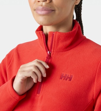 Helly Hansen Polar flis z delno zadrgo Daybreaker, rdeč