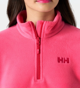 Helly Hansen Roza flisasti pulover z delno zadrgo Daybreaker