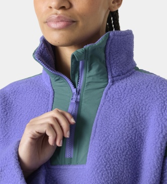 Helly Hansen Forro polar media cremallera Imperial Pile lila