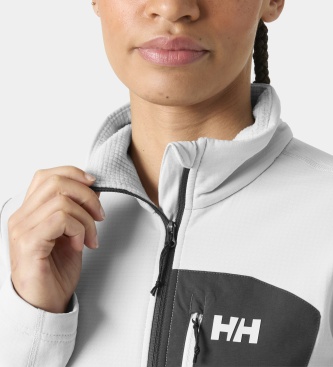 Helly Hansen Versalite fleece med halv lynlås grå