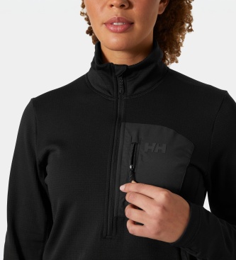 Helly Hansen Versalite fleece med halv lynlås sort