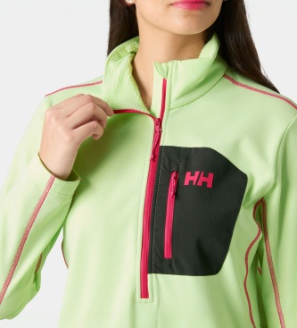 Helly Hansen Versalite fleece med halv lynlås grøn