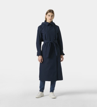 Helly Hansen Gabardina larga Avenue azul marino