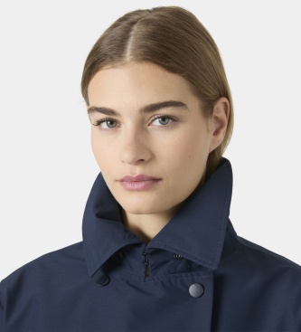 Helly Hansen Gabardina larga Avenue azul marino