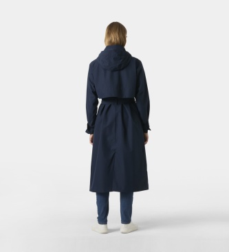 Helly Hansen Gabardina larga Avenue azul marino