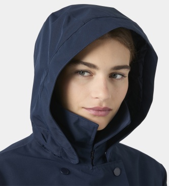 Helly Hansen Gabardina larga Avenue azul marino