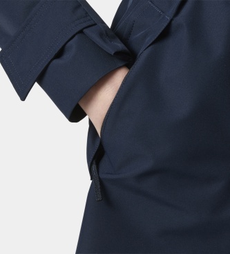 Helly Hansen Gabardina larga Avenue azul marino