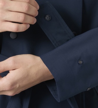 Helly Hansen Gabardina larga Avenue azul marino