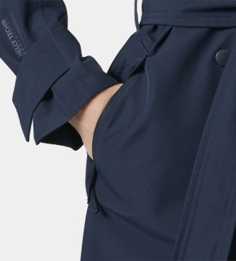Helly Hansen Gabardina larga Avenue azul marino