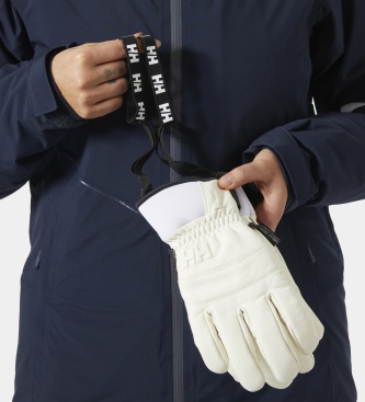 Helly Hansen Guanti in pelle Alphelia bianchi