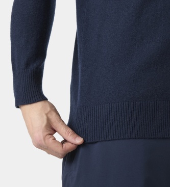 Helly Hansen Pulover z zadrgo do polovice Afton temno moder