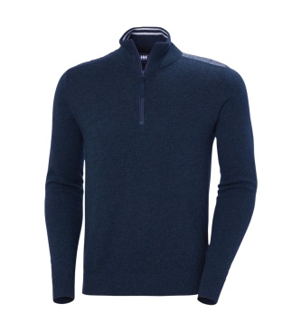Helly Hansen Pulover z zadrgo do polovice Afton temno moder