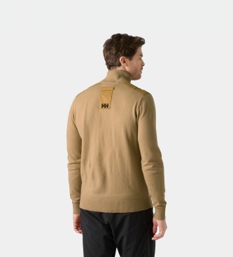 Helly Hansen Jersey s srednjo zadrgo Afton bež