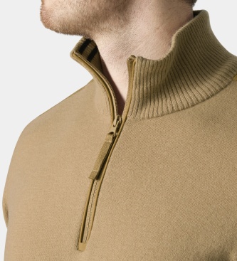 Helly Hansen Jersey s srednjo zadrgo Afton bež