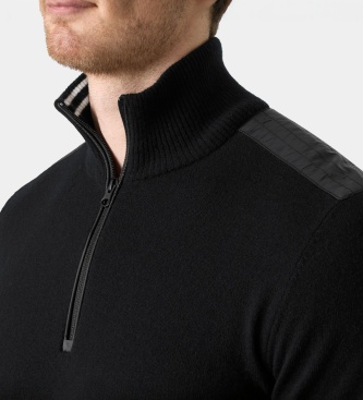 Helly Hansen Pulover z zadrgo do polovice Afton črn