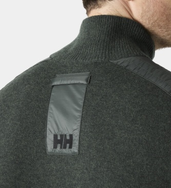 Helly Hansen Pulover z zadrgo do polovice Afton zelen