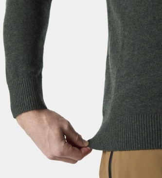Helly Hansen Pulover z zadrgo do polovice Afton zelen