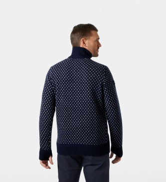 Helly Hansen Modrikasta otroška jakna Arctic Icelander s pol zadrgo