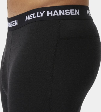 Helly Hansen Pantaloni termici 3/4 Lifa Merino Midweight neri