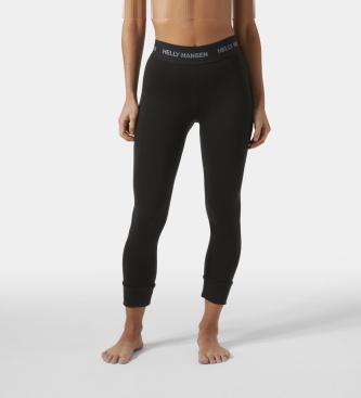 Helly Hansen Pantalón térmico 3/4 Lifa Merino Midweight negro