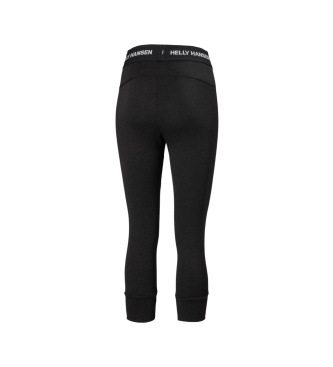 Helly Hansen Pantalón térmico 3/4 Lifa Merino Midweight negro