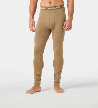 Helly Hansen Pantaloni termici Lifa Merino Midweight beige