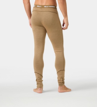 Helly Hansen Pantaloni termici Lifa Merino Midweight beige