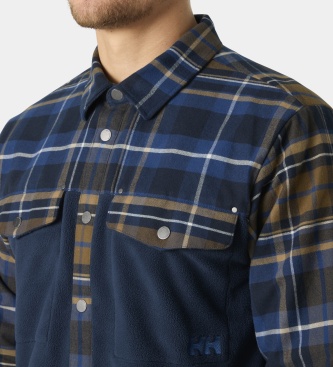 Helly Hansen Lokka navy blue fleece overshirt