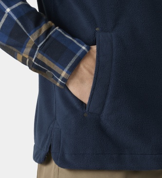 Helly Hansen Lokka navy blue fleece overshirt