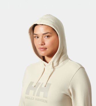 Helly Hansen Moletom com capuz HH Logo bege