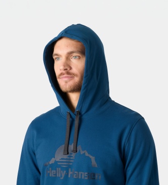 Helly Hansen Sweat à capuche Nord Graphic bleu