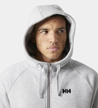 Helly Hansen Sweat à capuche zippé Elevate gris