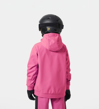 Helly Hansen Moletom softshell com capuz Powder rosa