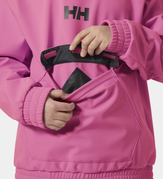 Helly Hansen Moletom softshell com capuz Powder rosa